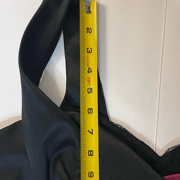 White House Black Market Black Satin and Lace Bustier - Picture 10 of 13